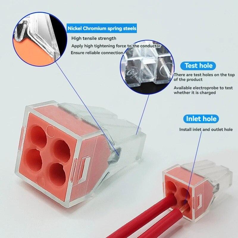 10pcs Quick Connection Terminal Wire Connector Splitter Press Type Parallel Wire Connector LAMP BUTT JOINT
10pcs Quick Connection Terminal Wire Connector Splitter Press Type Parallel Wire Connector LAMP BUTT JOINT