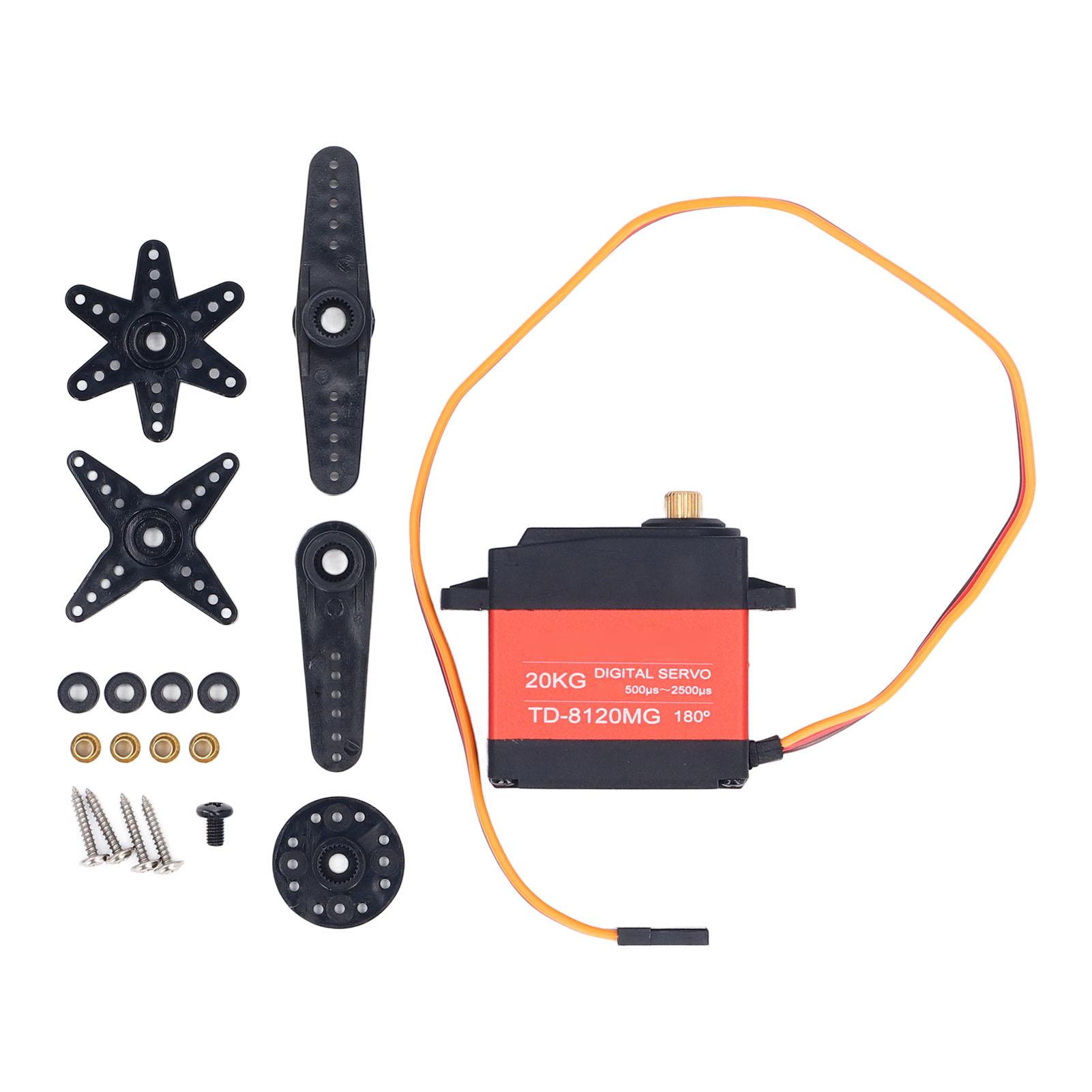 Servo Motor TD8120MG 20KG High Torsion Multifunctional Digital Metal Geared Motor
Servo Motor TD8120MG 20KG High Torsion Multifunctional Digital Metal Geared Motor