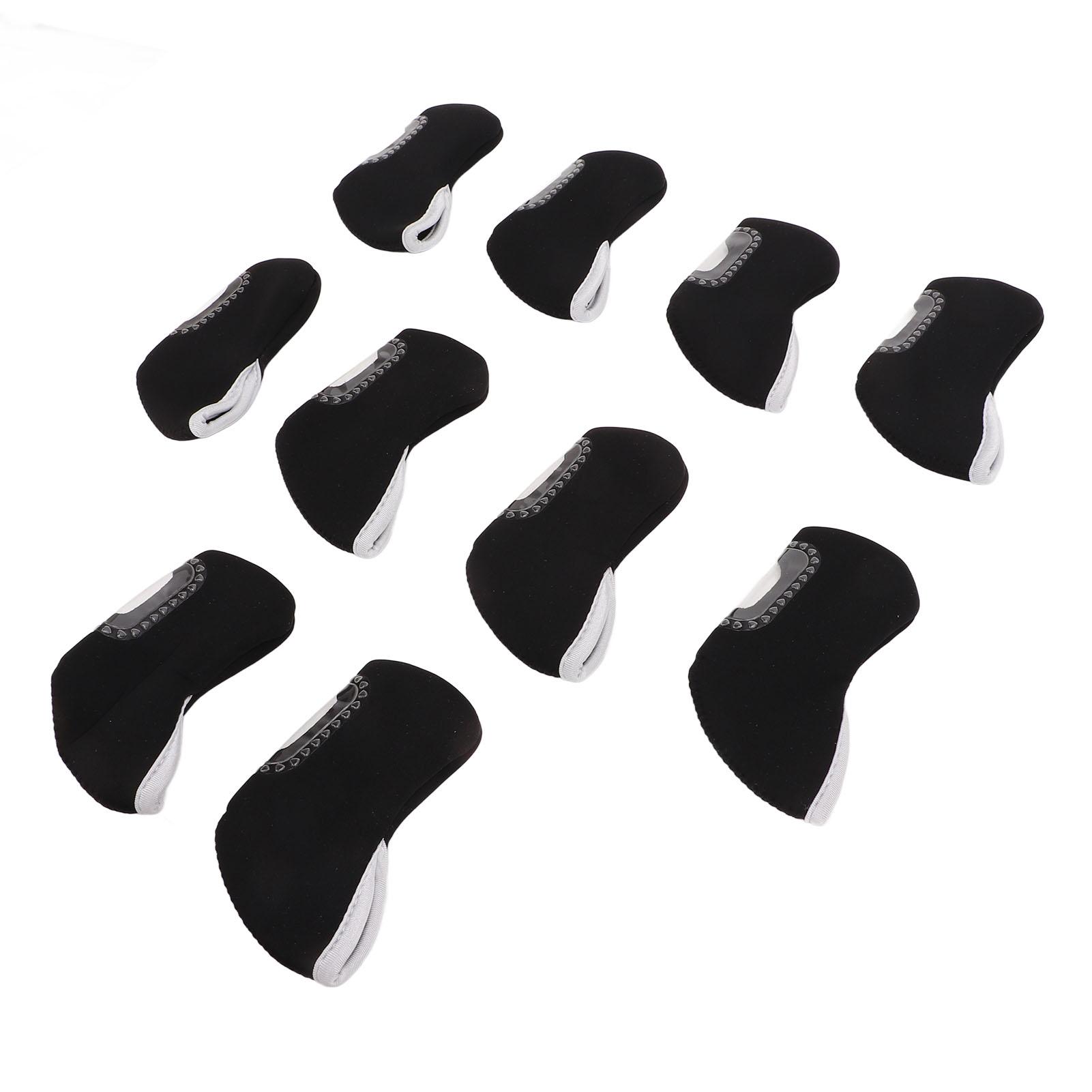 10 PCS Golf Iron Head Covers Golf Club Head Protective Cover Golf Putter Cover Set Black
10 PCS Golf Iron Head Covers Golf Club Head Protective Cover Golf Putter Cover Set Black