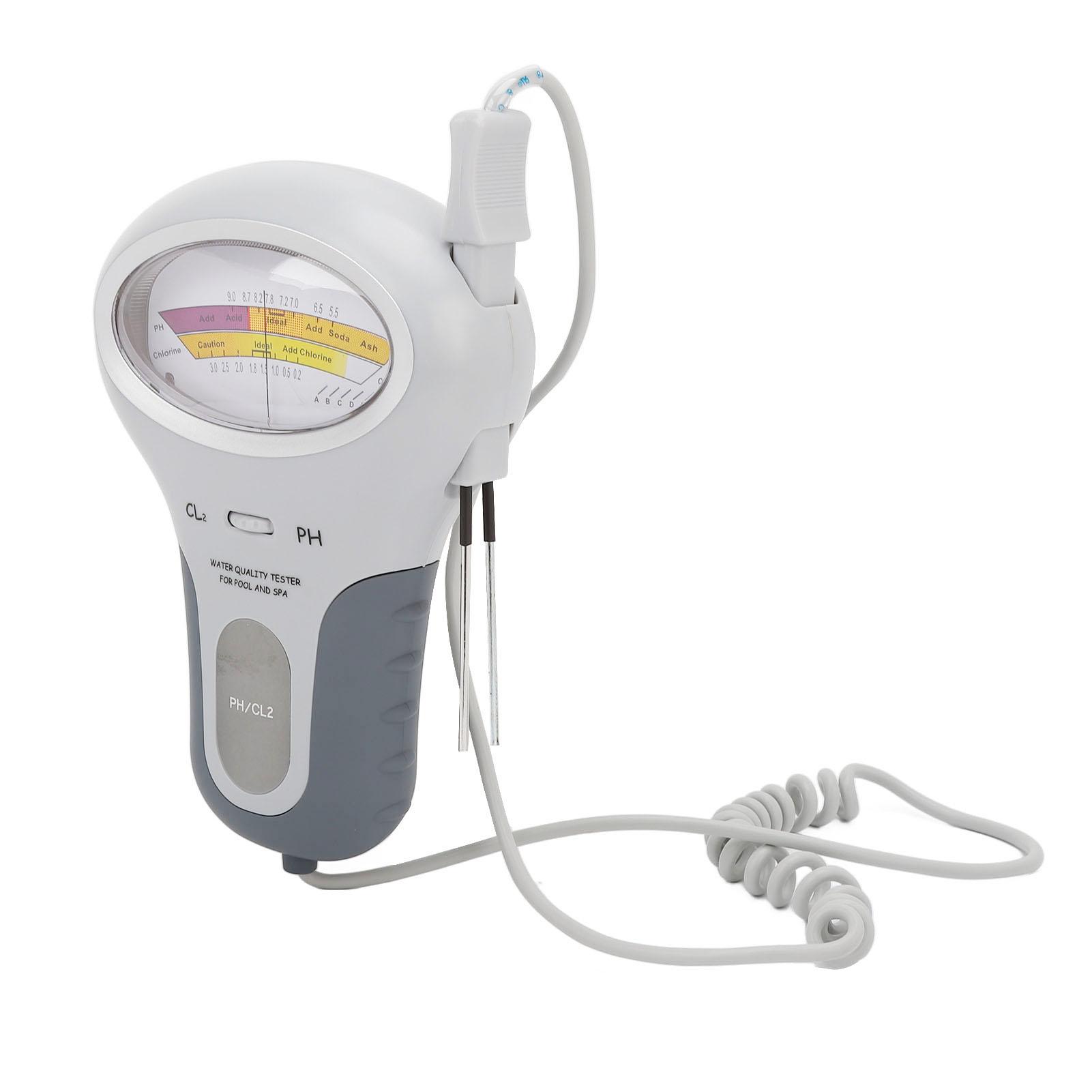 Тестер качества воды уровня PH CL2 профессиональный портативный хлорный PH-метр для спа-бассейна
Тестер качества воды уровня PH CL2 профессиональный портативный хлорный PH-метр для спа-бассейна