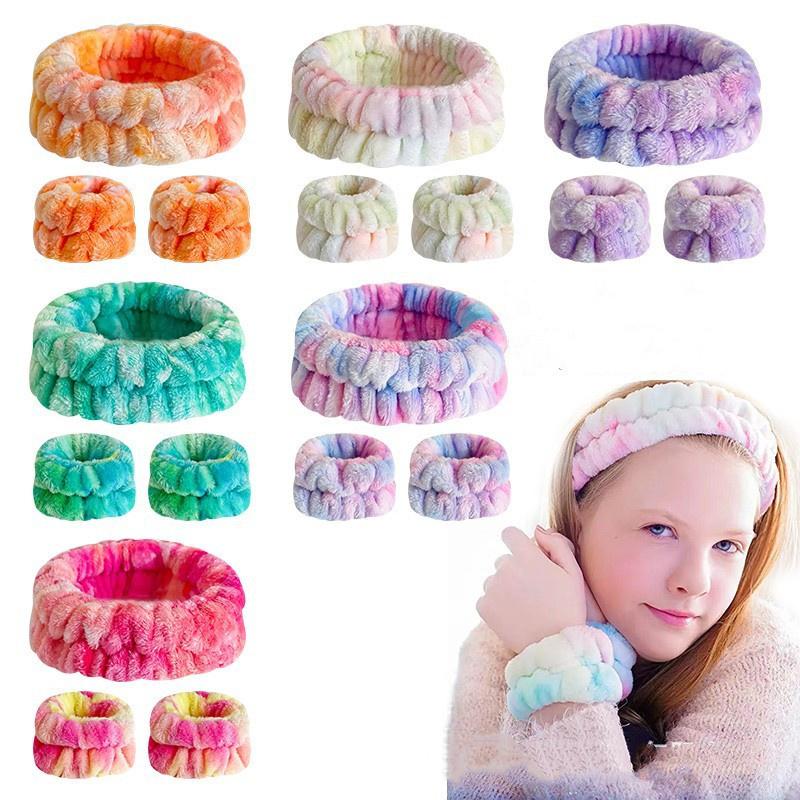 Women Girls Wash Face Spa Makeup Headbands Soft Coral Fleece Absorbent Headband Waterproof Wrist Band Elastic Hair Bands
Women Girls Wash Face Spa Makeup Headbands Soft Coral Fleece Absorbent Headband Waterproof Wrist Band Elastic Hair Bands