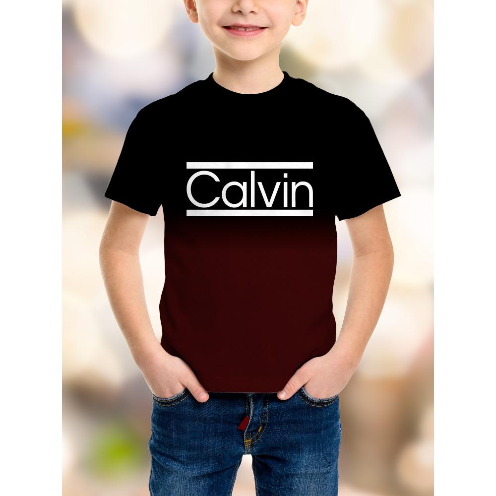 Summer Calvin Boy T-shirt Casual Fashion Casual Short-sleeved Summer Comfortable Boys T-shirt 120
Summer Calvin Boy T-shirt Casual Fashion Casual Short-sleeved Summer Comfortable Boys T-shirt 120