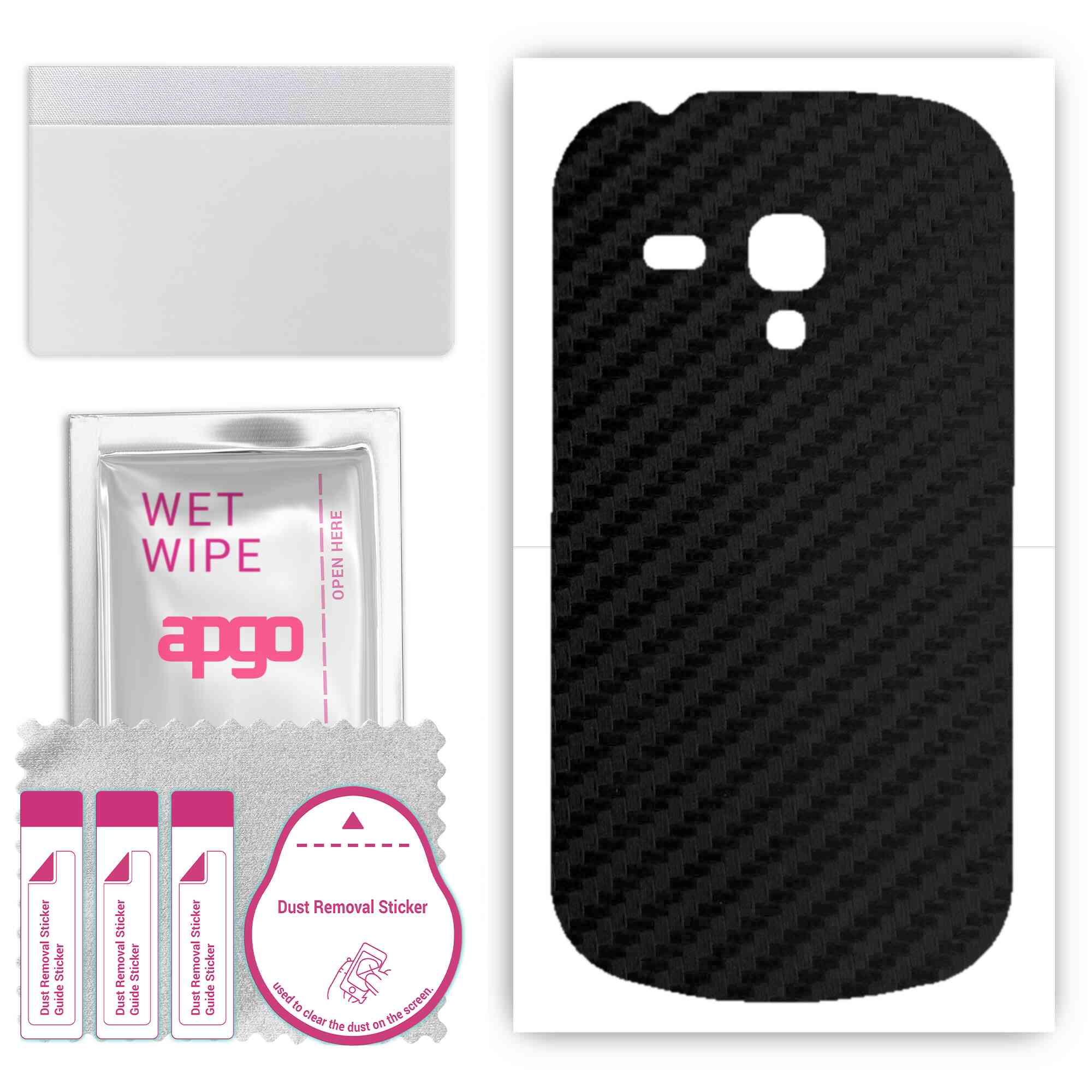 apgo Protective Skin Sticker for the back compatible with Samsung Galaxy S3 mini i8190, Wrap Film, Foil, Vinyl - Pattern Carbon Black
apgo Protective Skin Sticker for the back compatible with Samsung Galaxy S3 mini i8190, Wrap Film, Foil, Vinyl - Pattern Carbon Black