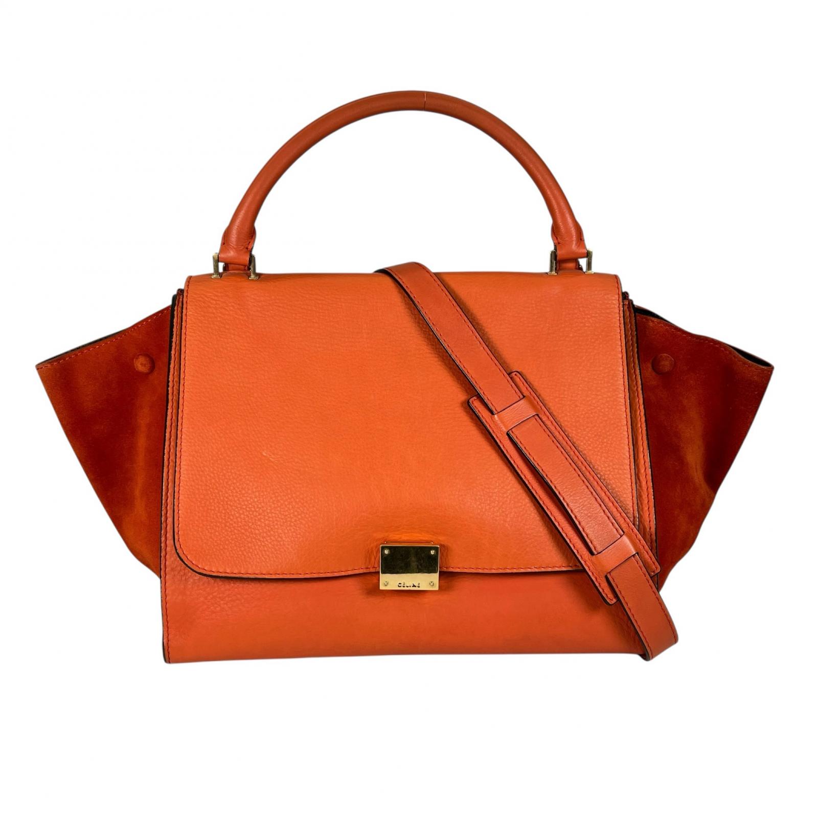 CELINE Trapeze Handbag Orange Women 2wayShoulder used
CELINE Trapeze Handbag Orange Women 2wayShoulder used