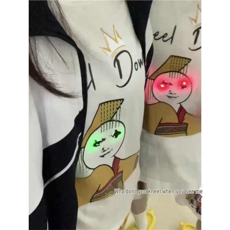 Creative Luminous Print Loose Couple s Short Sleeve Clothing Set M
Creative Luminous Print Loose Couple s Short Sleeve Clothing Set M