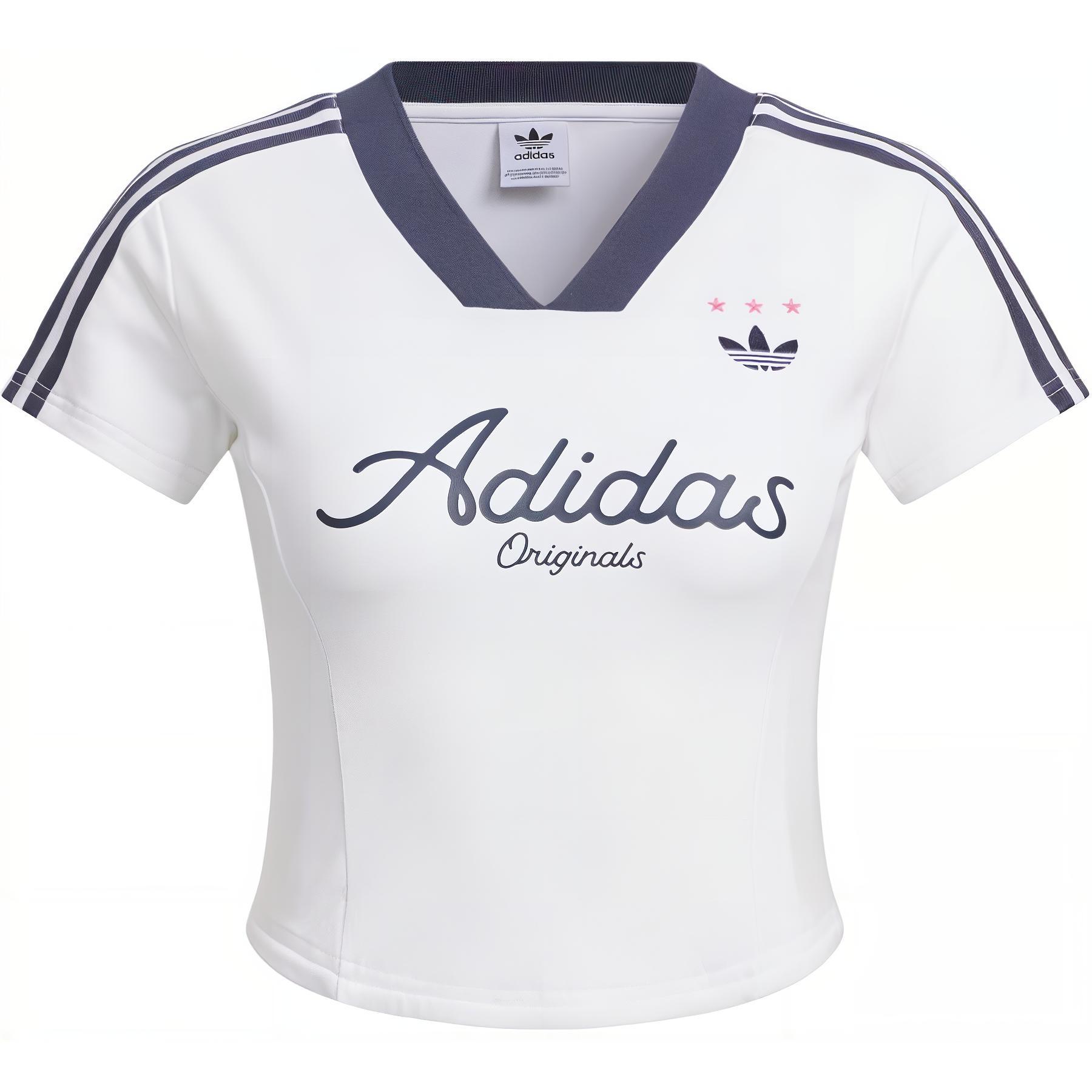 Adidas Originals Crop Jersey T-Shirt Color Block Striped Letter Print Sports Short Sleeve T-Shirt Women Tops White JD1130 XXS
Adidas Originals Crop Jersey T-Shirt Color Block Striped Letter Print Sports Short Sleeve T-Shirt Women Tops White JD1130 XXS