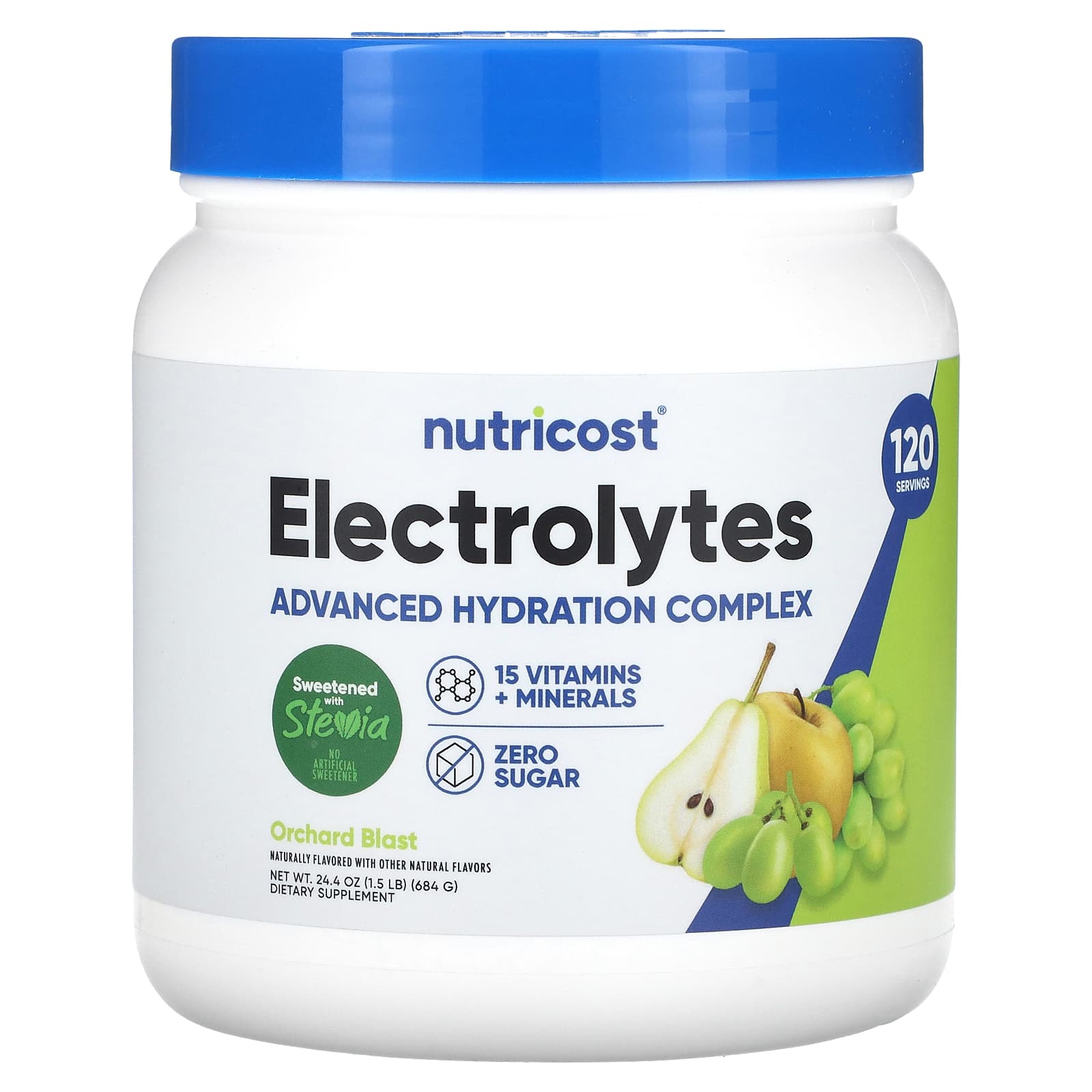 Nutricost, Electrolytes, Orchard Blast, 24.4 oz (684 g) 
Nutricost, Electrolytes, Orchard Blast, 24.4 oz (684 g)