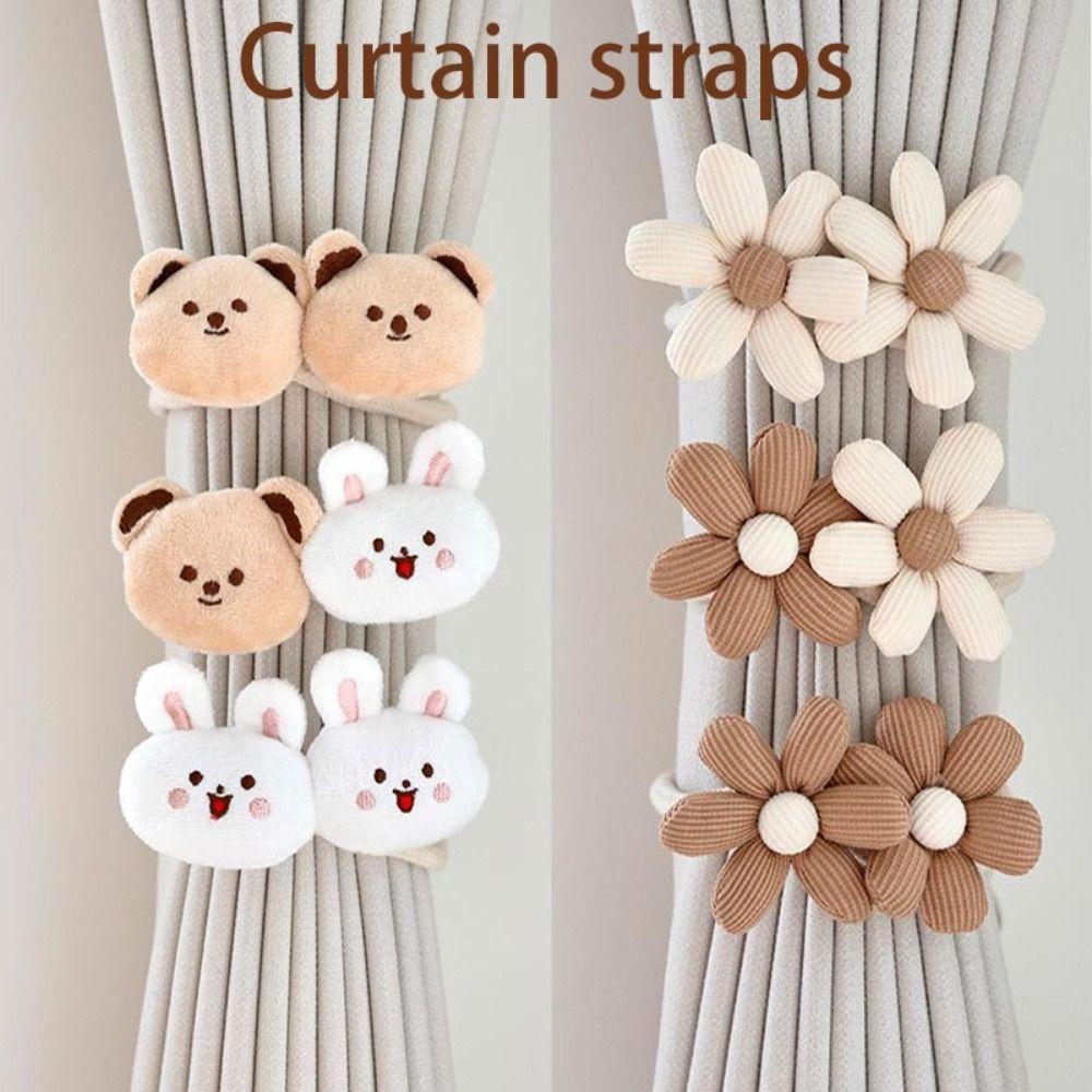 Cute Cartoon Curtain Tieback Convenient Curtain Buckle Curtain Accessories Decor Khaki&Beige-Flower
Cute Cartoon Curtain Tieback Convenient Curtain Buckle Curtain Accessories Decor Khaki&Beige-Flower