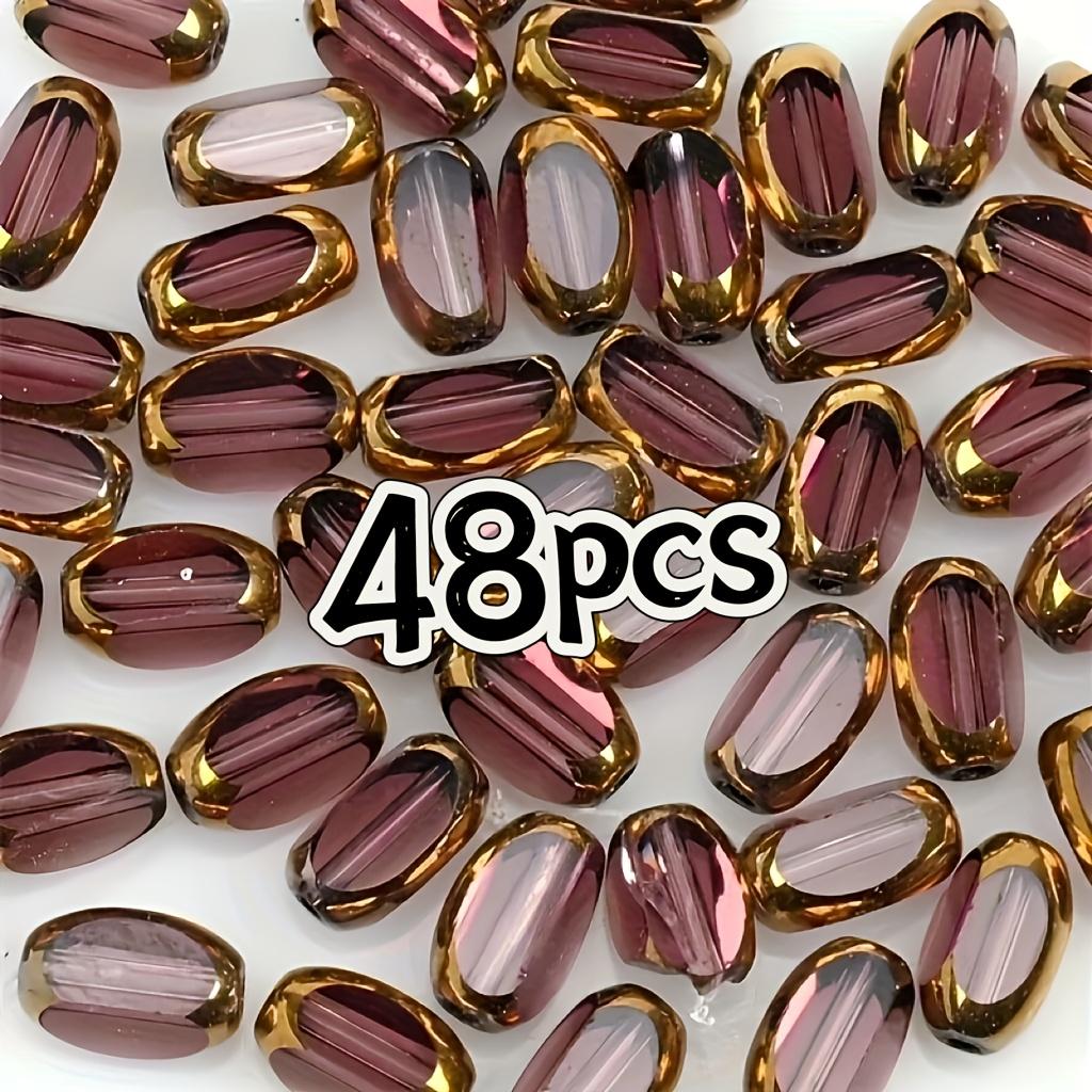 48 pieces of gold 4mm smooth oval crystal glass beads for DIY jewelry making - perfect for earrings, bracelets, necklaces, and n 48pcs коричневий
48 pieces of gold 4mm smooth oval crystal glass beads for DIY jewelry making - perfect for earrings, bracelets, necklaces, and n 48pcs коричневий