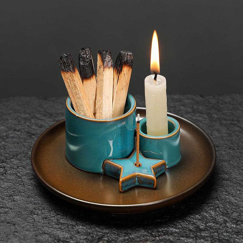 Ceramics Desktop Bookshelf Living Room Nordic Style Yoga Decorative Ambience Decor Crafts Censer Peruvian Sacred Wood Bar Incense Tray
Ceramics Desktop Bookshelf Living Room Nordic Style Yoga Decorative Ambience Decor Crafts Censer Peruvian Sacred Wood Bar Incense Tray