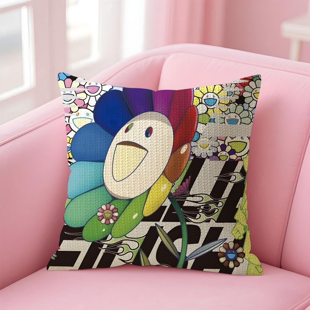 TTakashi MMurakami Art Cushion Cover Natural Linen Pillow Case DoubleSided Print Decorative Sofa Pillowcase Home Decor Gift 30x30cm
TTakashi MMurakami Art Cushion Cover Natural Linen Pillow Case DoubleSided Print Decorative Sofa Pillowcase Home Decor Gift 30x30cm