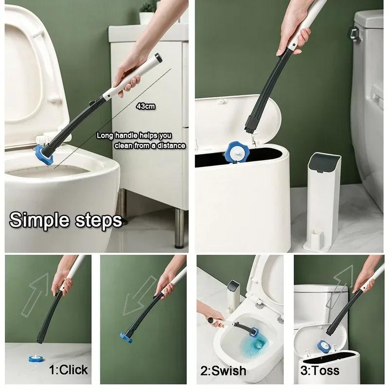 Disposable Toilet Brush Cleaning Brush Bathroom Brush Holder Household Simple Toilet Brush Disposable Replacement Cleaning Brush
Disposable Toilet Brush Cleaning Brush Bathroom Brush Holder Household Simple Toilet Brush Disposable Replacement Cleaning Brush