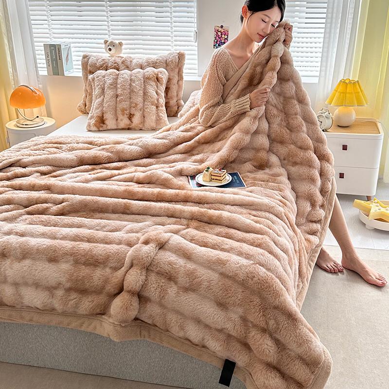 OEING Tie-Dye Faux Rabbit Fur Flannel Throw Blanket 200x230cm
OEING Tie-Dye Faux Rabbit Fur Flannel Throw Blanket 200x230cm