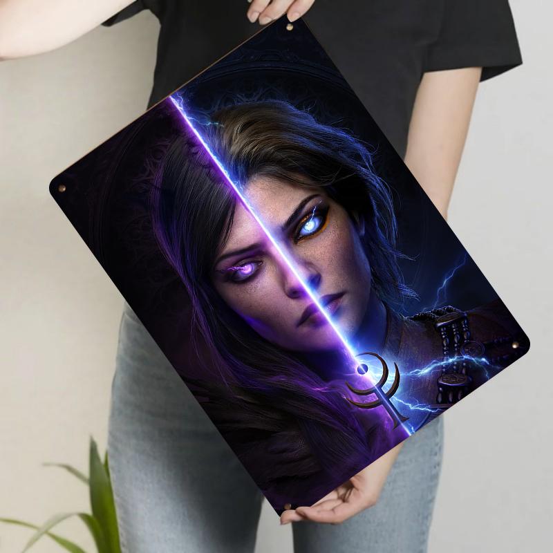 Dark Fantasy Female DualPortrait Metal Wall Art Gothic Home Decor Hanging Ornament 20x30cm(7.8x11.8inch)
Dark Fantasy Female DualPortrait Metal Wall Art Gothic Home Decor Hanging Ornament 20x30cm(7.8x11.8inch)