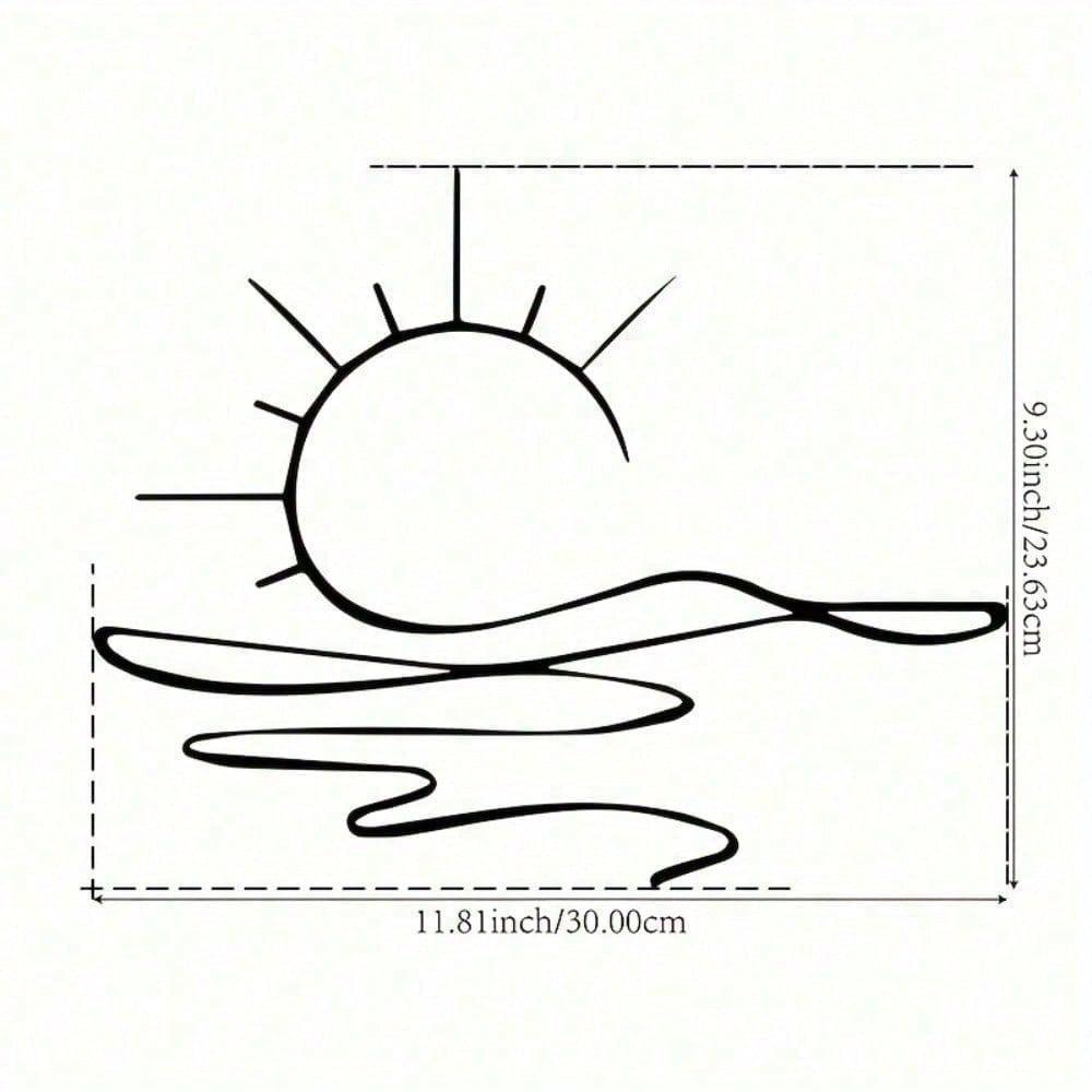 Metal Sunrise Wall Art Abstract Sun Line Decor Iron Sculpture Home Living Room Bedroom Kitchen Modern Housewarming Gift TY6325 чорний
Metal Sunrise Wall Art Abstract Sun Line Decor Iron Sculpture Home Living Room Bedroom Kitchen Modern Housewarming Gift TY6325 чорний