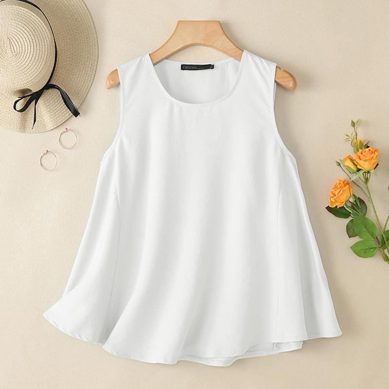 ZANZEA Женские летние повседневные майки без рукавов с круглым вырезом 2XL белый
ZANZEA Женские летние повседневные майки без рукавов с круглым вырезом 2XL белый