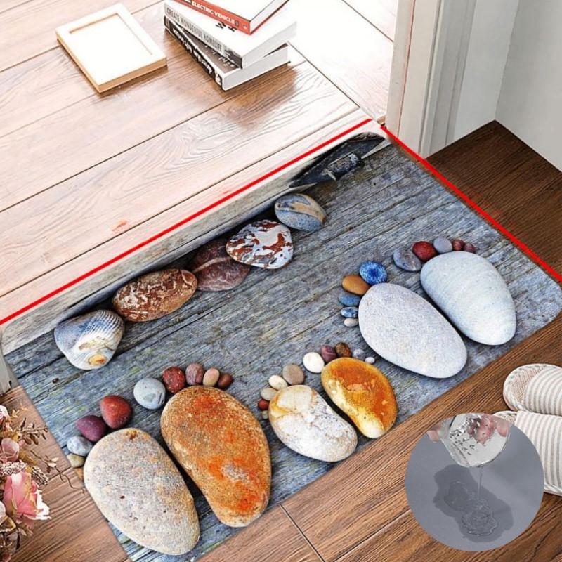 Stone Feet Print Bath Mat Super Absorbent Bathroom Entrance Carpet Non-Slip Kitchen Corridor Rugs Home Living Room Decoration 40x60cm
Stone Feet Print Bath Mat Super Absorbent Bathroom Entrance Carpet Non-Slip Kitchen Corridor Rugs Home Living Room Decoration 40x60cm