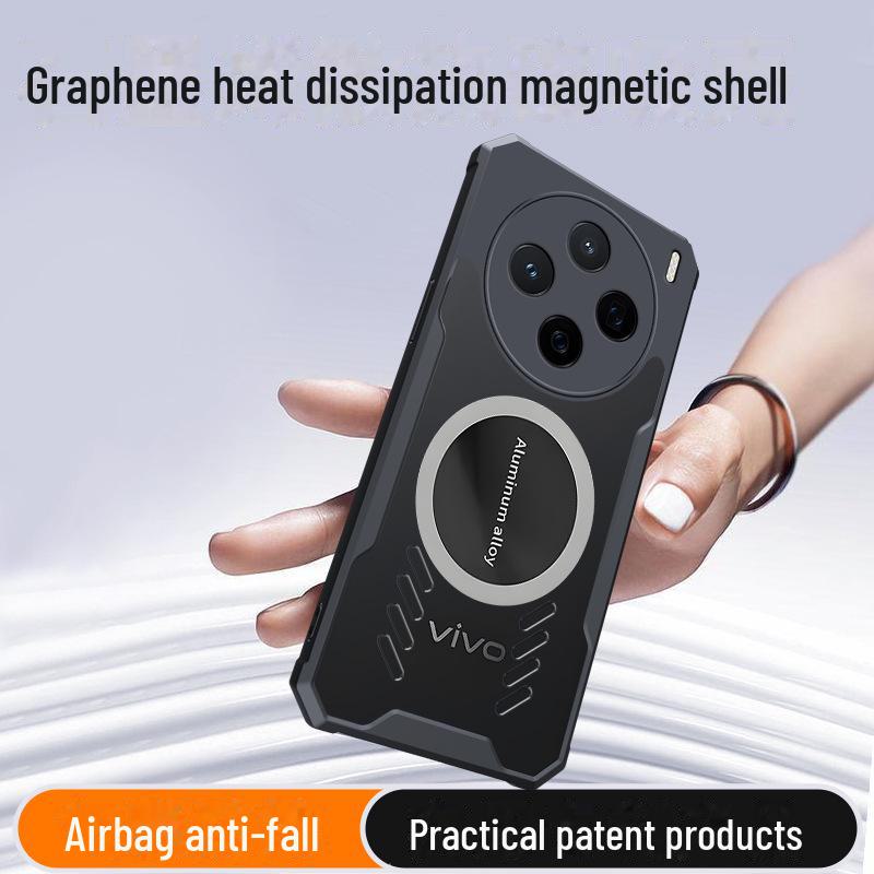 Vivo X200/X200 Pro Magnetic Absorption Heat Dissipation Protective Case 5G Anti-Fall Cover
Vivo X200/X200 Pro Magnetic Absorption Heat Dissipation Protective Case 5G Anti-Fall Cover