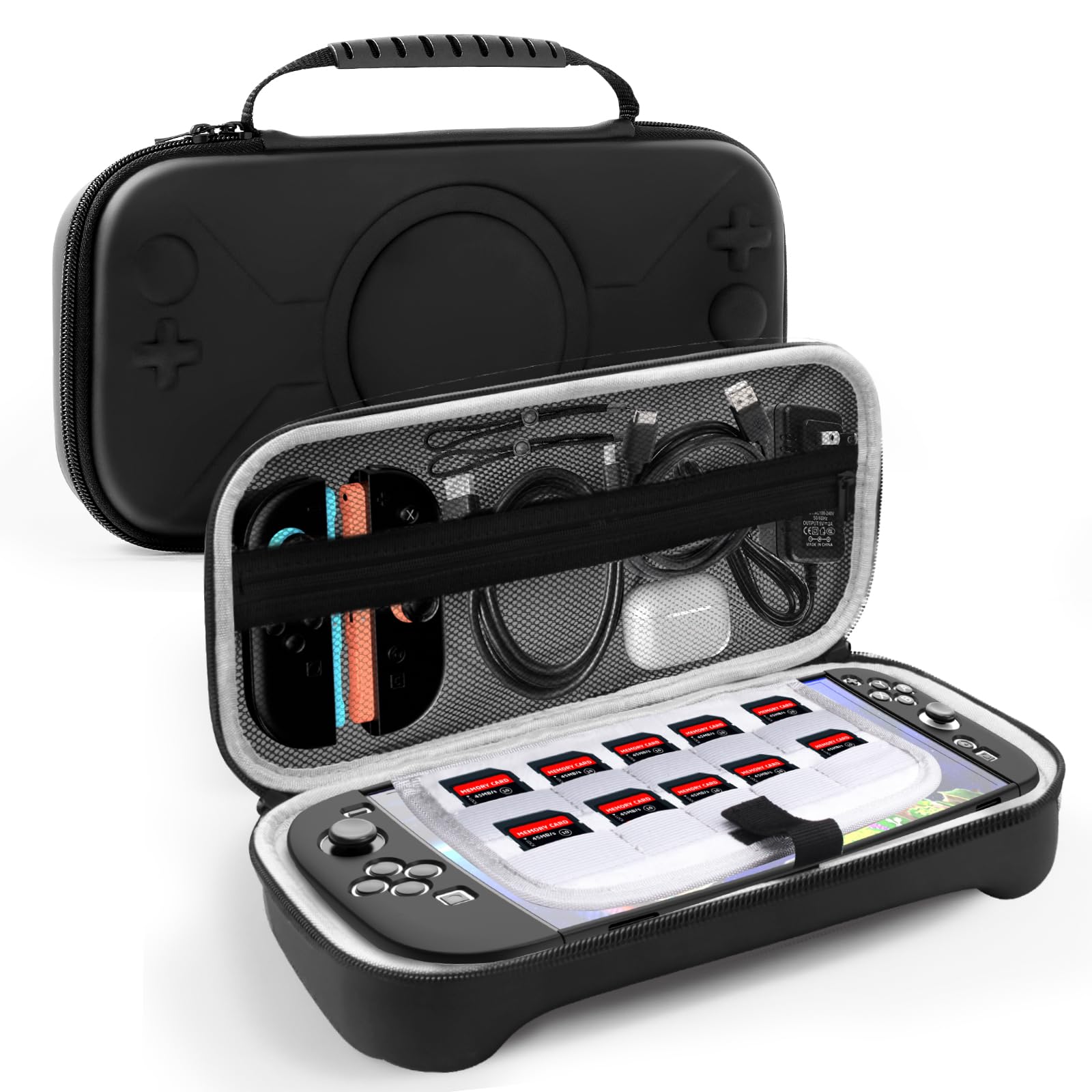 ALAFLY Чехол для Switch 2 2025 Эксклюзивная водонепроницаемая сумка для хранения Тонкий жесткий чехол для Switch 2 Joycon 10 игровых карт Кабель для передачи данных Наушники и другие мелкие чёрный
ALAFLY Чехол для Switch 2 2025 Эксклюзивная водонепроницаемая сумка для хранения Тонкий жесткий чехол для Switch 2 Joycon 10 игровых карт Кабель для передачи данных Наушники и другие мелкие чёрный