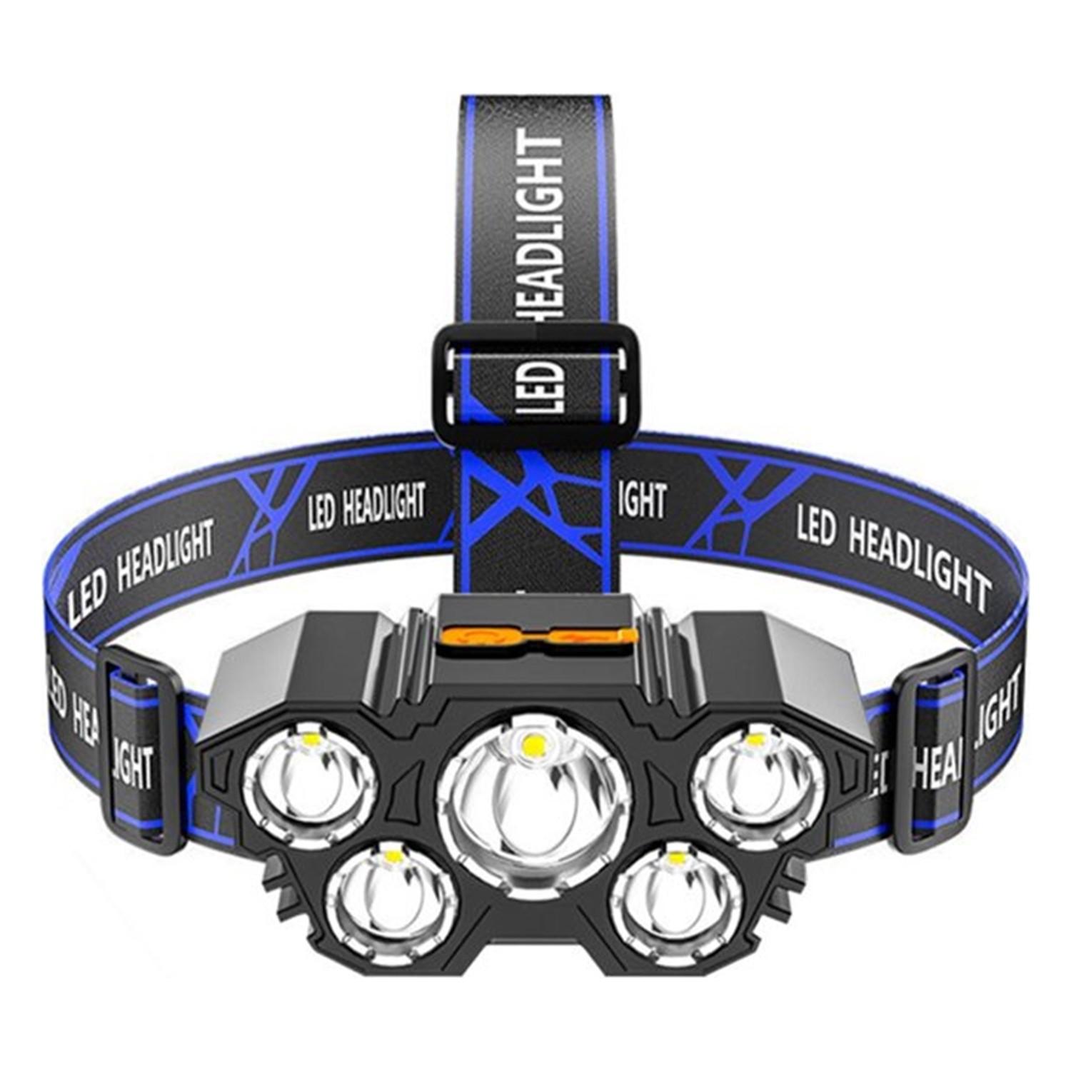 Перезаряжаемый 5 светодиодов 5X T6 Cree Led 36000 люмен Профессиональная головная лампа-фонарик
Перезаряжаемый 5 светодиодов 5X T6 Cree Led 36000 люмен Профессиональная головная лампа-фонарик