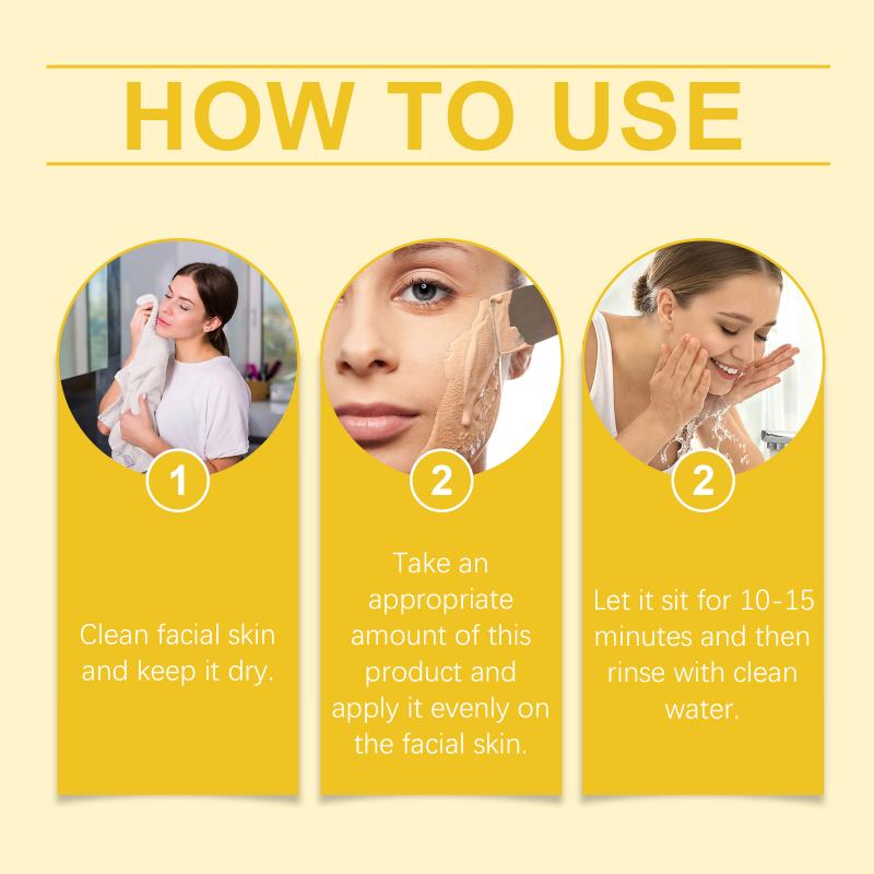 50G Turmeric Vitamin C Clay Mask Deep Cleansing Dull Skin Brightening Refining Pores Oil Control Dark Spot Remover Face Masks one size
50G Turmeric Vitamin C Clay Mask Deep Cleansing Dull Skin Brightening Refining Pores Oil Control Dark Spot Remover Face Masks one size
