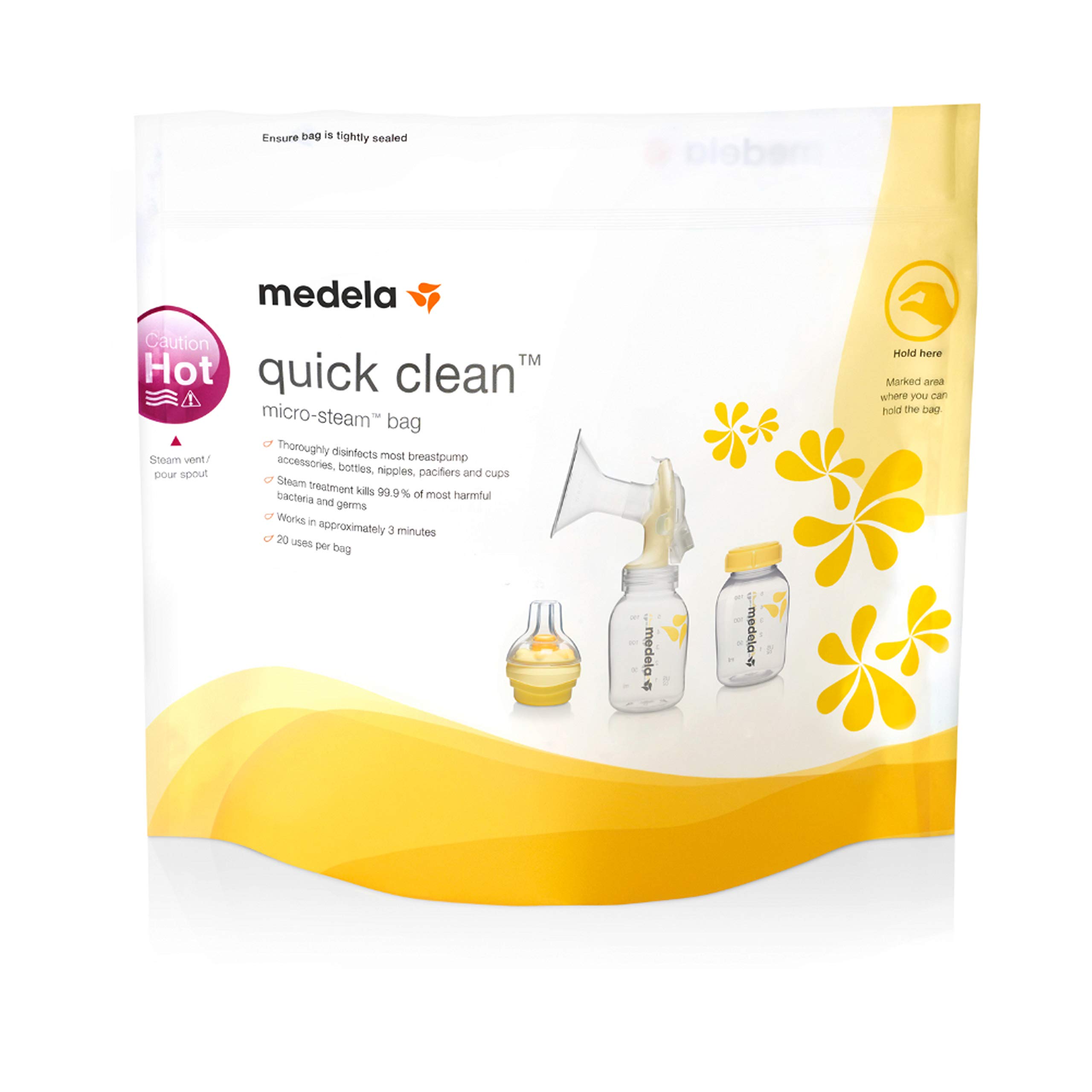 Сумки для стерилізації в мікрохвильовій печі Medela (5 шт) Парові пакети для швидкого очищення
Сумки для стерилізації в мікрохвильовій печі Medela (5 шт) Парові пакети для швидкого очищення