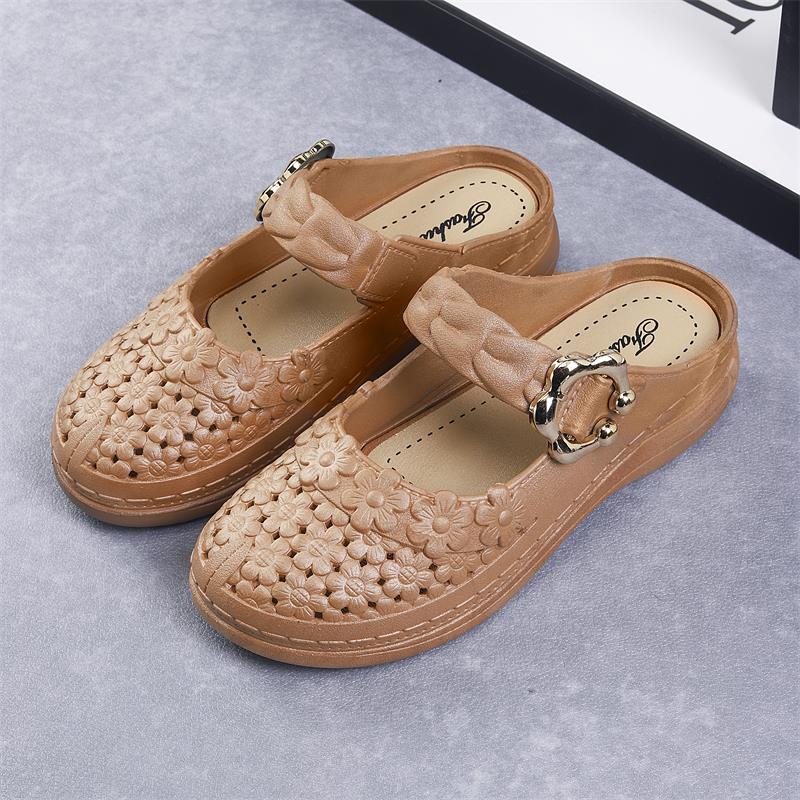 Дышащие нескользящие кожаные туфли с открытым носком, новые сандалии с круглым носком, летняя повседневная толстая подошва 40/41
Дышащие нескользящие кожаные туфли с открытым носком, новые сандалии с круглым носком, летняя повседневная толстая подошва 40/41