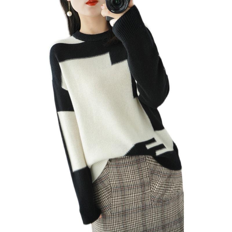 Длинные рукава термосвитер женский пэчворк вязаный теплый кашемировый O-образный вырез повседневный свободный свитер плюс размер XS белый
Длинные рукава термосвитер женский пэчворк вязаный теплый кашемировый O-образный вырез повседневный свободный свитер плюс размер XS белый