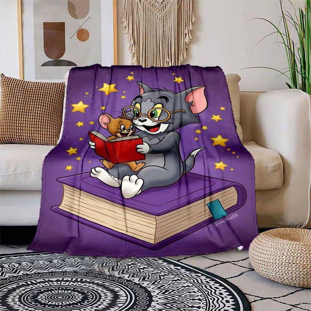 Tom & Jerry Reading Adventure Kids Wall Art Print PosterBlanket Flannel Throw Blanket for Sofa, Bed, Travel, Camping, Office 100x150cm
Tom & Jerry Reading Adventure Kids Wall Art Print PosterBlanket Flannel Throw Blanket for Sofa, Bed, Travel, Camping, Office 100x150cm