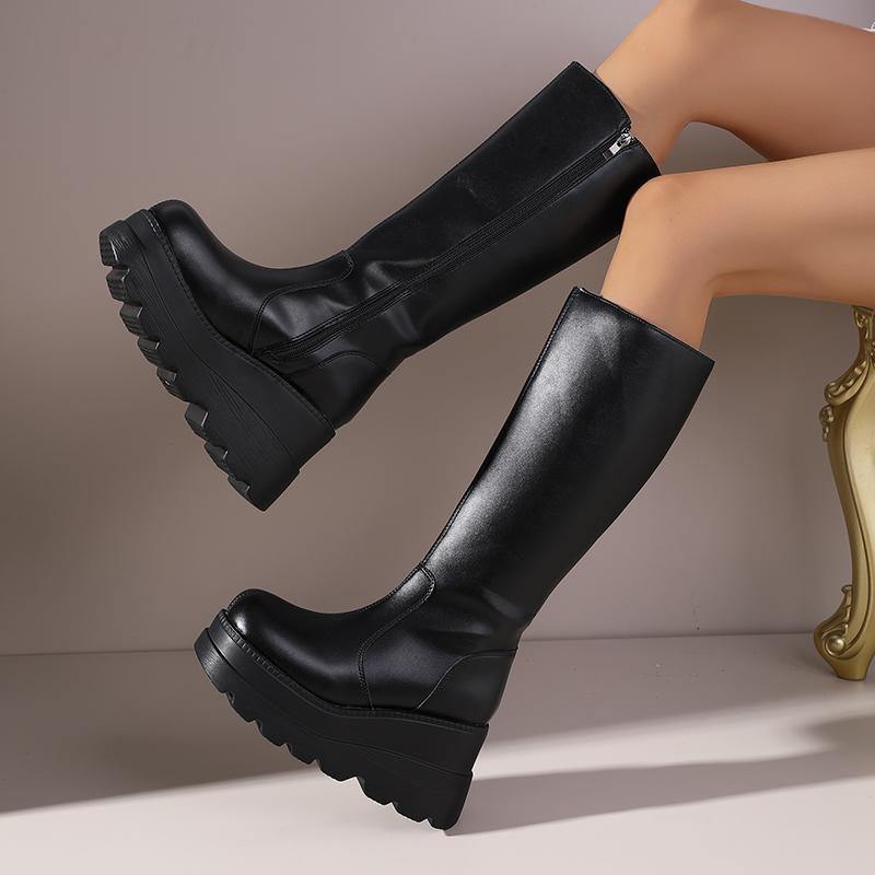 Новые женские модные ботинки до середины икры на платформе | Минималистичный универсальный стиль, увеличивающие рост, ботильоны на молнии сбоку 42
Новые женские модные ботинки до середины икры на платформе | Минималистичный универсальный стиль, увеличивающие рост, ботильоны на молнии сбоку 42