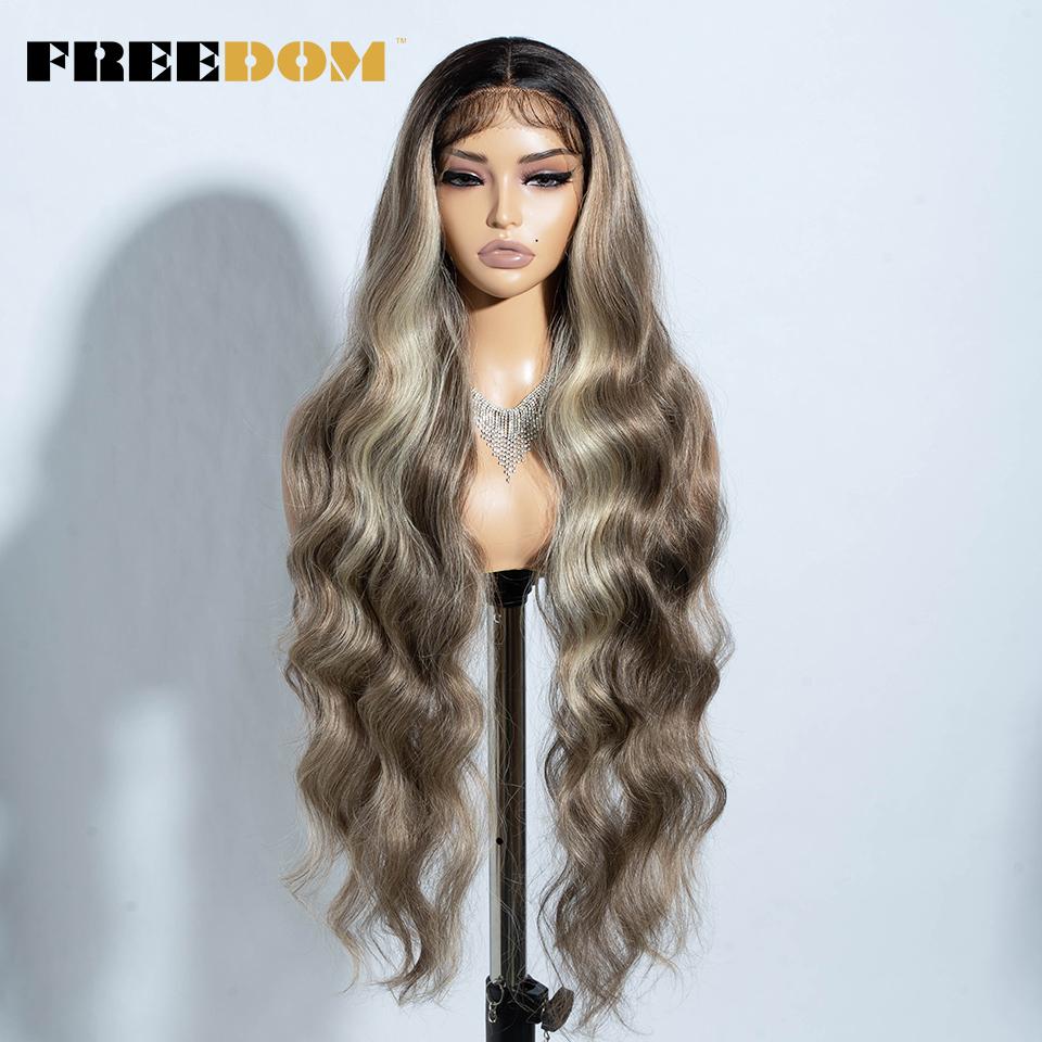 FREEDOM Synthetic Lace Front Wigs For Women 36 Long Body Wave Lace Wig Ombre Brown Blonde Highlight Cosplay Wigs Heat Resistant (as the picture,36inches)
FREEDOM Synthetic Lace Front Wigs For Women 36 Long Body Wave Lace Wig Ombre Brown Blonde Highlight Cosplay Wigs Heat Resistant (as the picture,36inches)