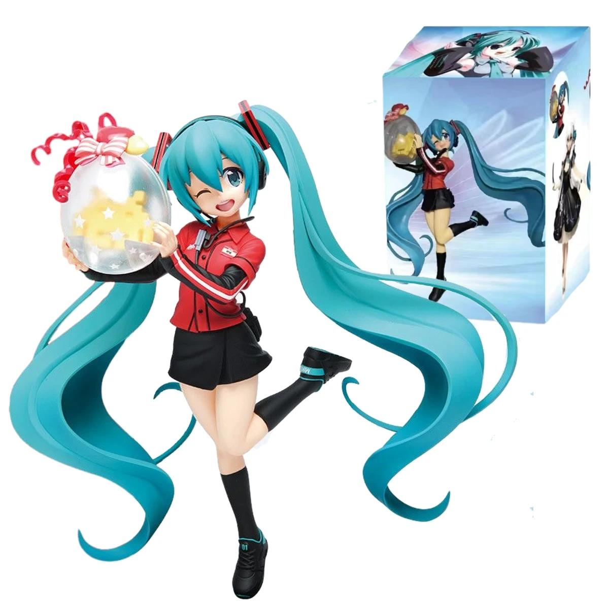 21CM Anime Hatsune Miku Figure Activity Station Uniform ver Gown Up Activity Ball Kawayi Model Toy Present Collection Action Figure PVC With box
21CM Anime Hatsune Miku Figure Activity Station Uniform ver Gown Up Activity Ball Kawayi Model Toy Present Collection Action Figure PVC With box
