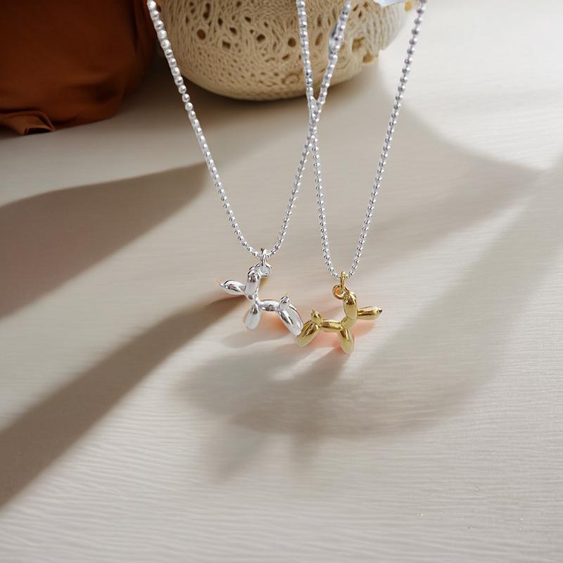 S925 Sterling Silver Balloon Dog Pendant Necklace - Women s Clavicle Chain Choker Jewelry. 925 Silver
S925 Sterling Silver Balloon Dog Pendant Necklace - Women s Clavicle Chain Choker Jewelry. 925 Silver