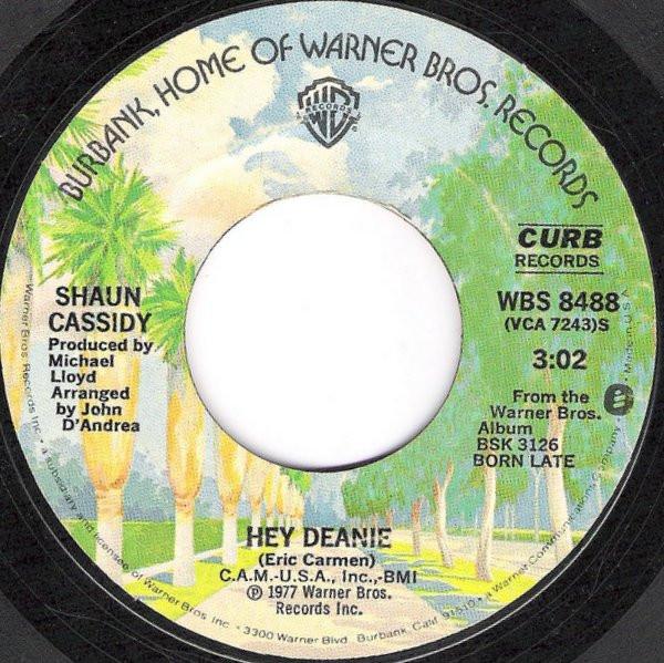 7inch Record SHAUN CASSIDY - Hey Deanie / Strange Sensation WBS8488 Warner Bros. Re 1977 US Rock Used
7inch Record SHAUN CASSIDY - Hey Deanie / Strange Sensation WBS8488 Warner Bros. Re 1977 US Rock Used