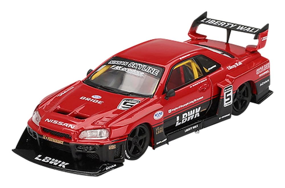 MINI GT Nissan Super Silhouette Skyline Finished Product 1/64 LB-ER34 Red/Black (Правая ручка) MGT00843-R
MINI GT Nissan Super Silhouette Skyline Finished Product 1/64 LB-ER34 Red/Black (Правая ручка) MGT00843-R