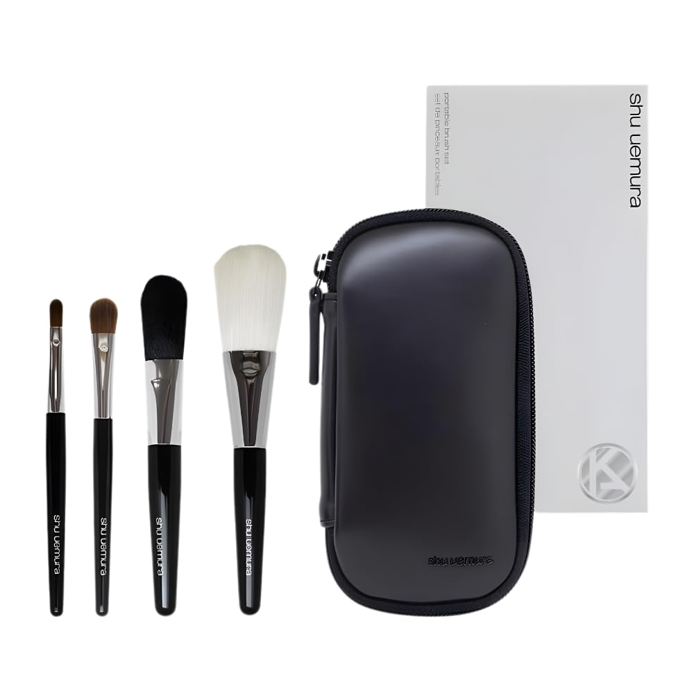 Shu Uemura Portable Brush Set (4-Piece Set) - Includes Makeup Brushes for Eyeshadow, Lip, Blush, Face Powder, Foundation, and Eyeliner. Includes a Bla
Shu Uemura Portable Brush Set (4-Piece Set) - Includes Makeup Brushes for Eyeshadow, Lip, Blush, Face Powder, Foundation, and Eyeliner. Includes a Bla