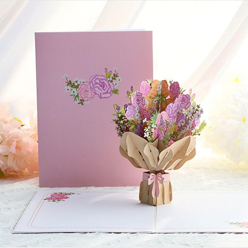 Exquisite 3D Pop Up Greeting Card Paper Happy Birthday Blessing Card Mother s Day Carnation
Exquisite 3D Pop Up Greeting Card Paper Happy Birthday Blessing Card Mother s Day Carnation
