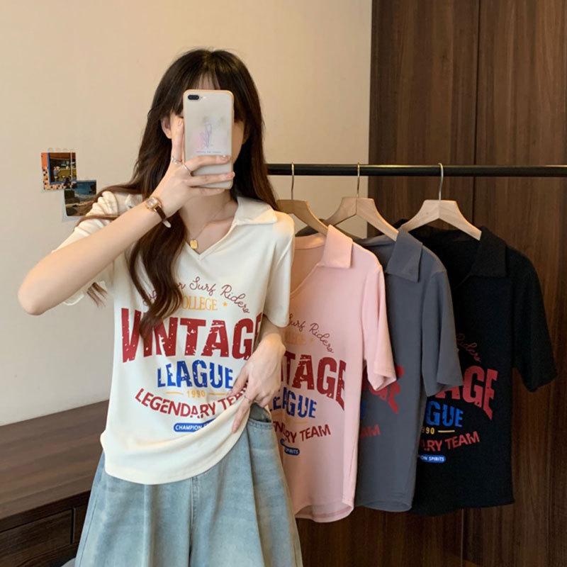 2025 Summer Women s Slim Fit V-neck Polo Top with Waist-Cinching Design XL (for 105-120 catty)
2025 Summer Women s Slim Fit V-neck Polo Top with Waist-Cinching Design XL (for 105-120 catty)
