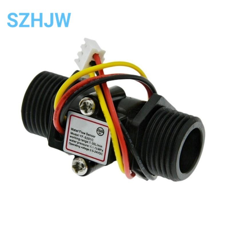 Transparent Black Flow Meter YF-201C Water Flow Sensor Turbine Flow Meter 4 Points Flow Sensor чорний
Transparent Black Flow Meter YF-201C Water Flow Sensor Turbine Flow Meter 4 Points Flow Sensor чорний