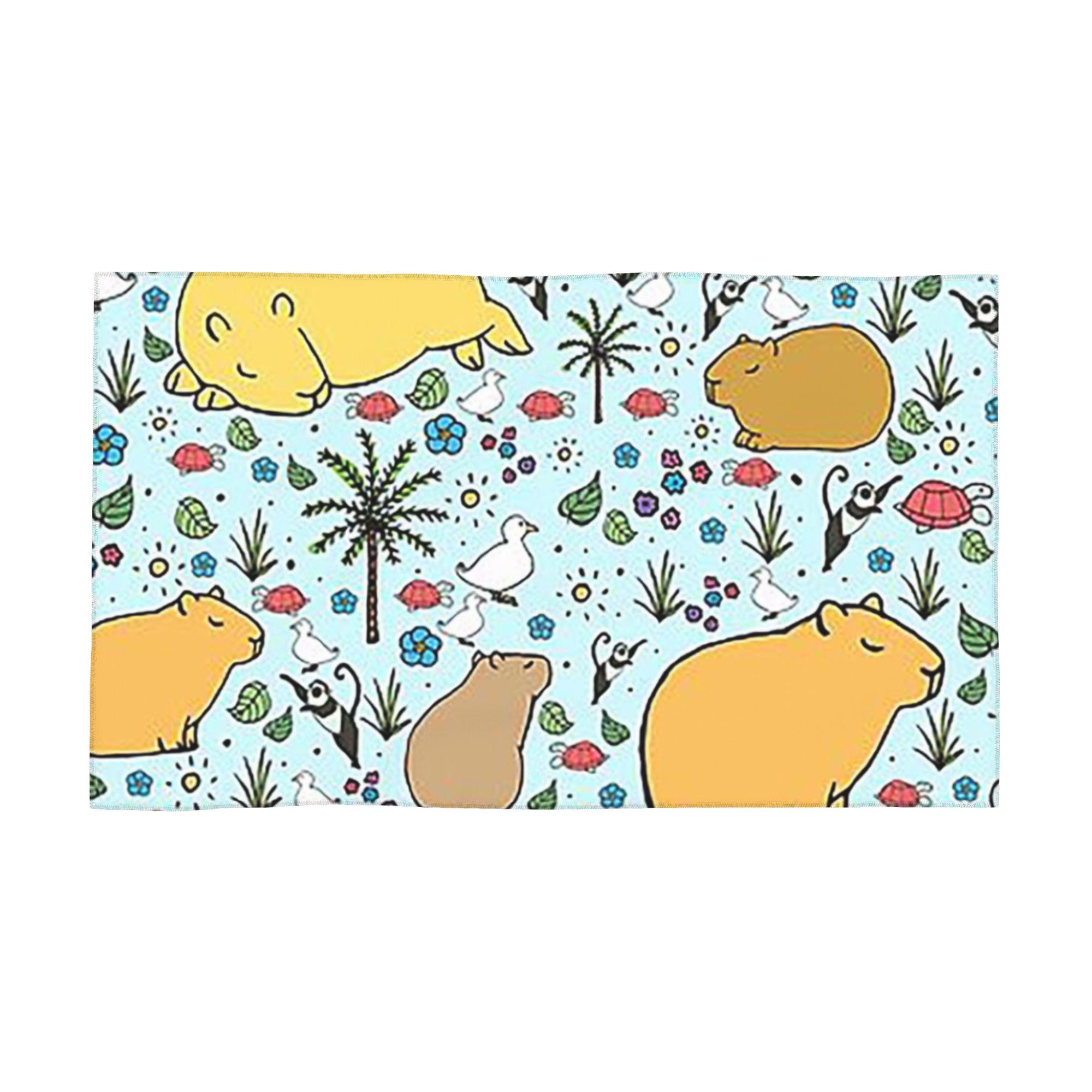 Capybaras in Blue Soft Face Towel Quick Dry Pool Bath Cotton Towels Absorbent W30*H60(CM)
Capybaras in Blue Soft Face Towel Quick Dry Pool Bath Cotton Towels Absorbent W30*H60(CM)