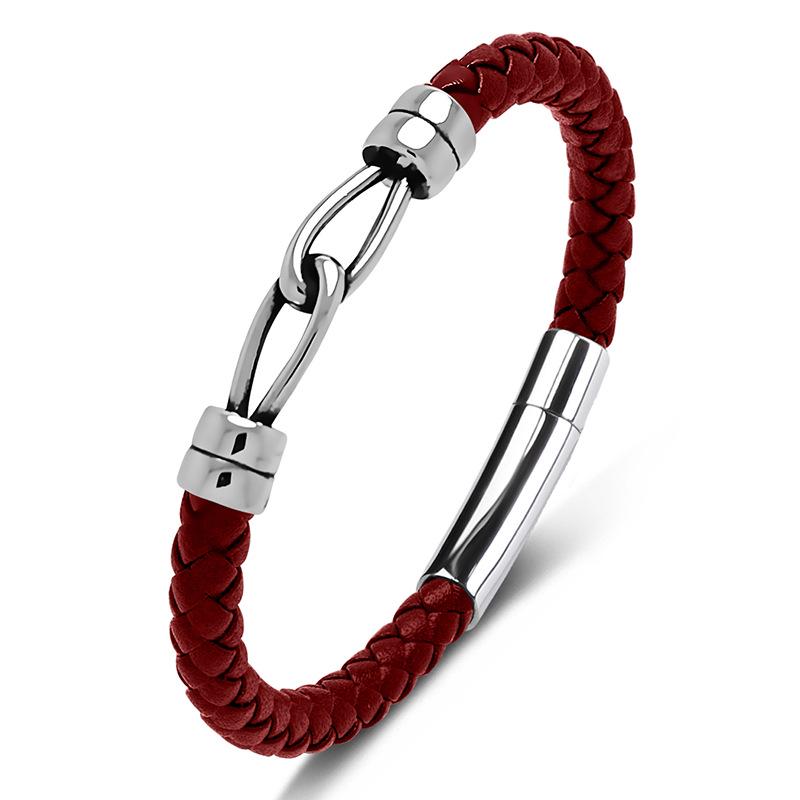 Classic Stainless Steel Double Ring Leather Bracelet - Luxury Jewelry for Men and Women Inner Diameter 200mm
Classic Stainless Steel Double Ring Leather Bracelet - Luxury Jewelry for Men and Women Inner Diameter 200mm