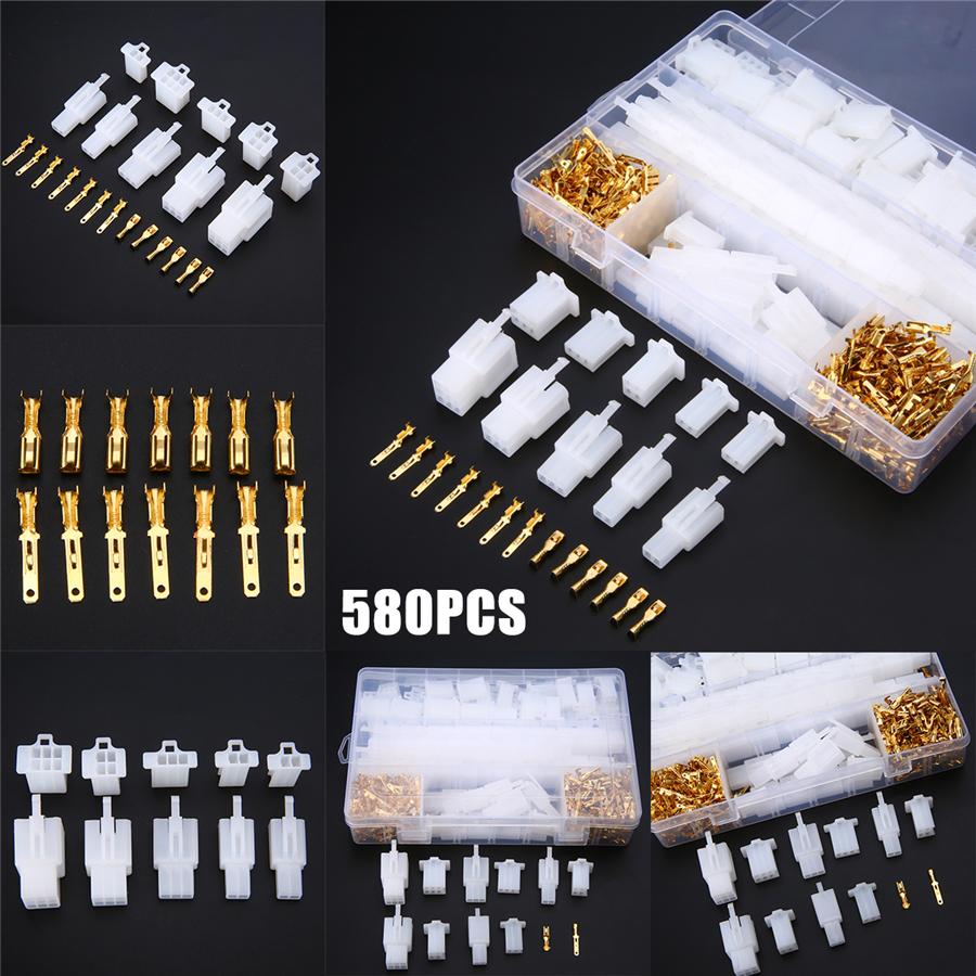 580Pcs Male Female Terminal + 2/3/4/6/9 Pin Housing Connector for Car Motorcycle
580Pcs Male Female Terminal + 2/3/4/6/9 Pin Housing Connector for Car Motorcycle