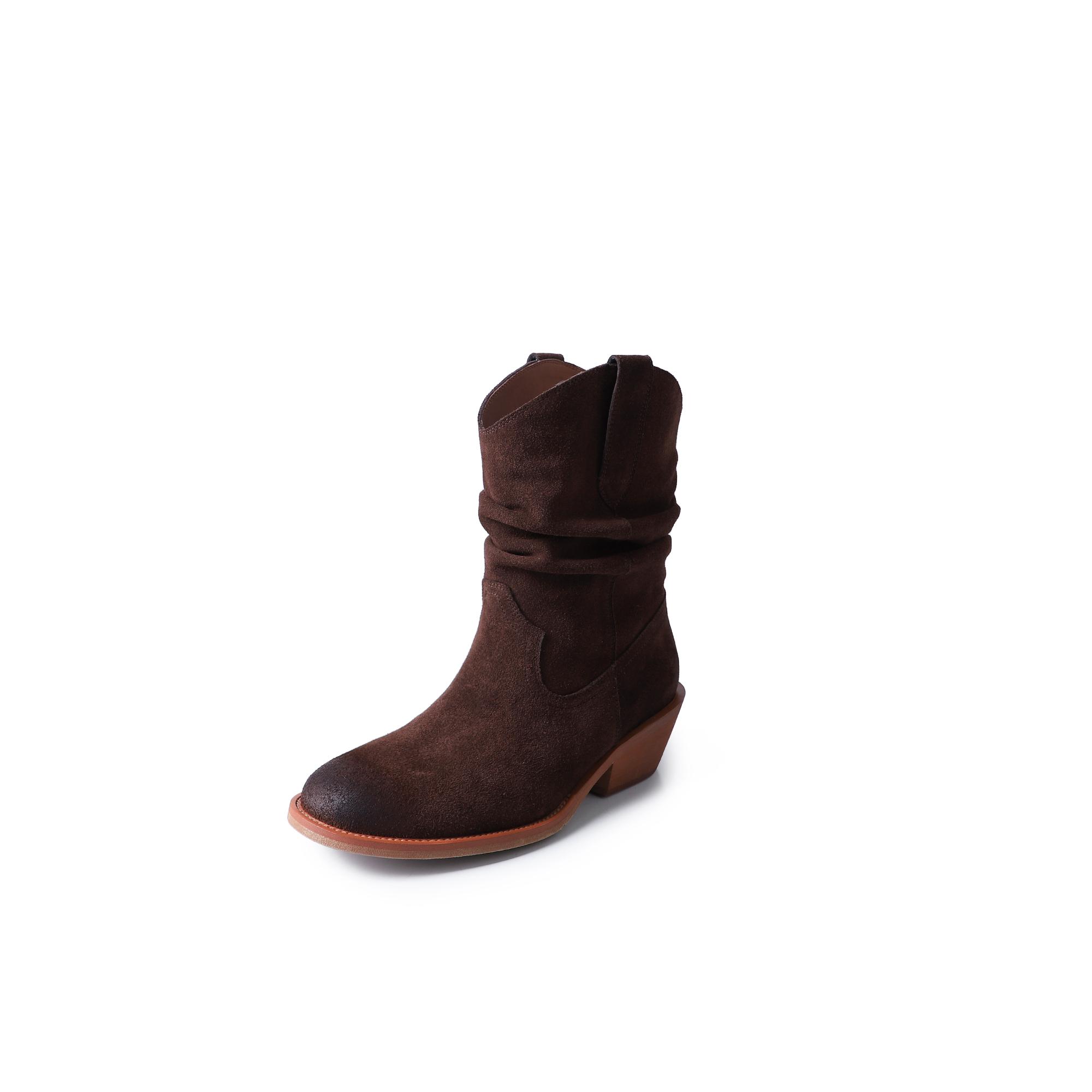 Женские вестерн-сапоги из коровьей замши с подкладкой из кожи и круглым носком, женские уличные швейные ботинки цвета хаки и коричневого цвета на блочном каблуке высотой 5 см 34 коричневый
Женские вестерн-сапоги из коровьей замши с подкладкой из кожи и круглым носком, женские уличные швейные ботинки цвета хаки и коричневого цвета на блочном каблуке высотой 5 см 34 коричневый