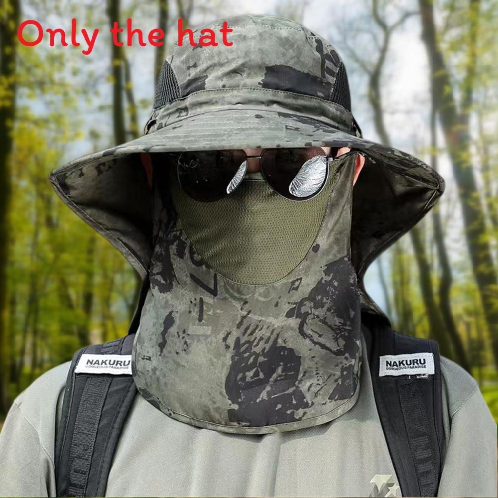 Mens Camouflage Sun Protection Hat With Removable Face Shield For Outdoor Fishing And Hiking Military Green
Mens Camouflage Sun Protection Hat With Removable Face Shield For Outdoor Fishing And Hiking Military Green