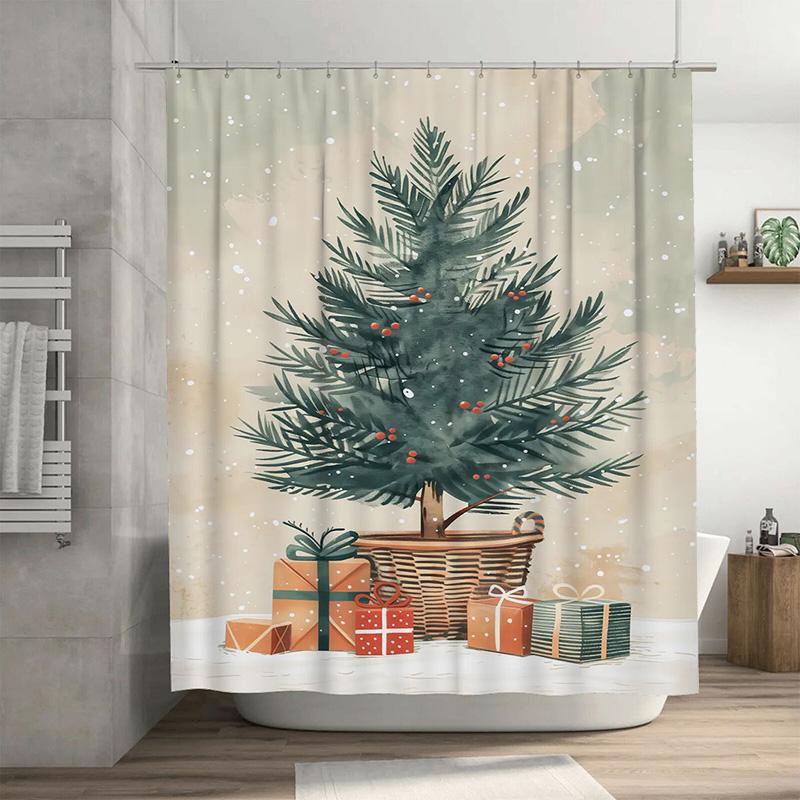 Tuniu Charming Christmas Tree Bathroom Decor Shower Curtain Set Festive Holiday Forest Design Waterproof Fabric Modern Farmhouse W60H190(CM)-1 Pcs
Tuniu Charming Christmas Tree Bathroom Decor Shower Curtain Set Festive Holiday Forest Design Waterproof Fabric Modern Farmhouse W60H190(CM)-1 Pcs