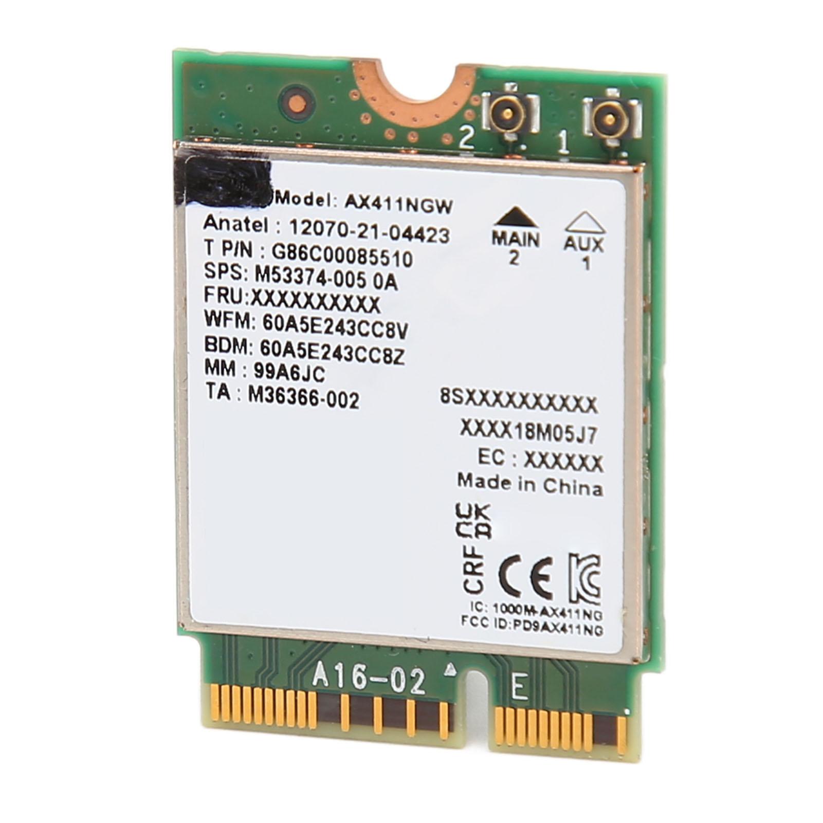 AX411NGW 5374Mbps WiFi 6E Card M.2 NGFF 2.4G 5G 6G Three Bands Bluetooth 5.3 Laptop Wifi Card for
AX411NGW 5374Mbps WiFi 6E Card M.2 NGFF 2.4G 5G 6G Three Bands Bluetooth 5.3 Laptop Wifi Card for