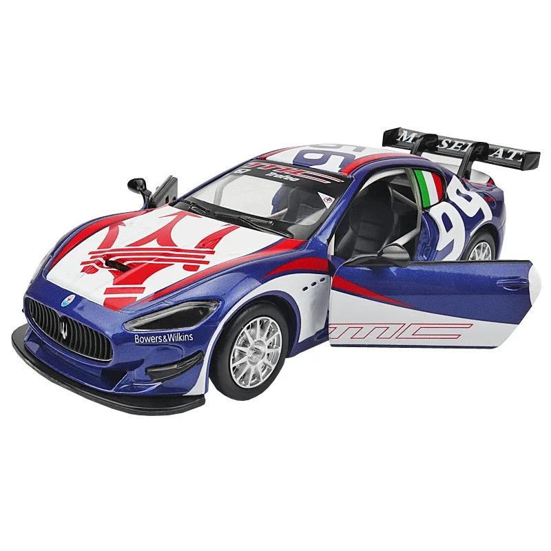 1/32 Maserati GranTurismo MC GT4 Модель легкосплавного автомобиля с инерционным механизмом, звуком и светом, детская подарочная коллекция, литая игрушечная модель синий
1/32 Maserati GranTurismo MC GT4 Модель легкосплавного автомобиля с инерционным механизмом, звуком и светом, детская подарочная коллекция, литая игрушечная модель синий