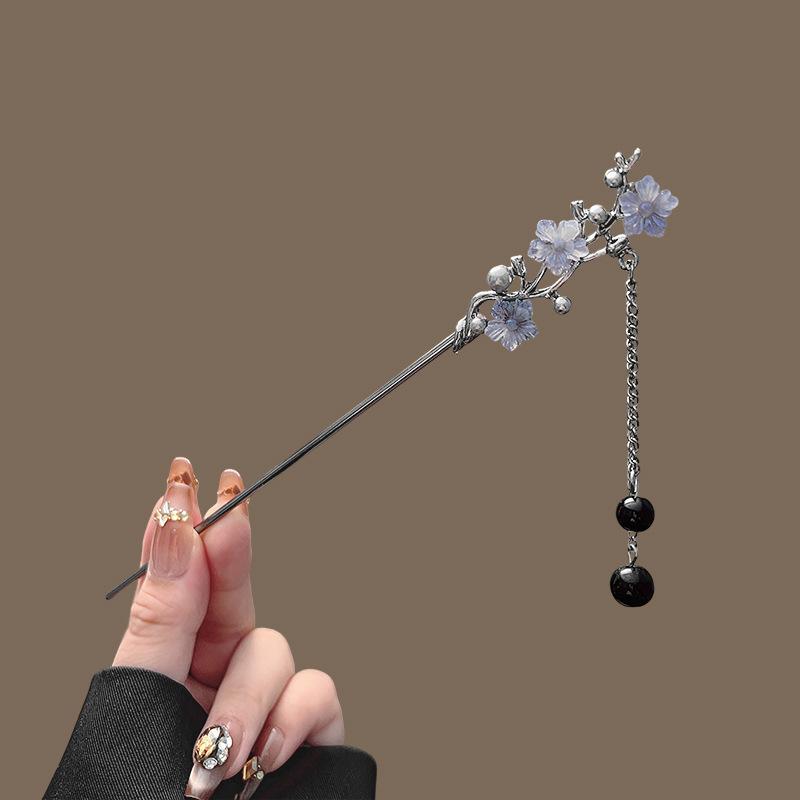 Заколка для волос в неокитайском стиле, палочки для волос, заколка для волос с кисточкой в виде цветка цвета чернил для женщин, элегантное металлическое украшение, аксессуар для волос A1
Заколка для волос в неокитайском стиле, палочки для волос, заколка для волос с кисточкой в виде цветка цвета чернил для женщин, элегантное металлическое украшение, аксессуар для волос A1