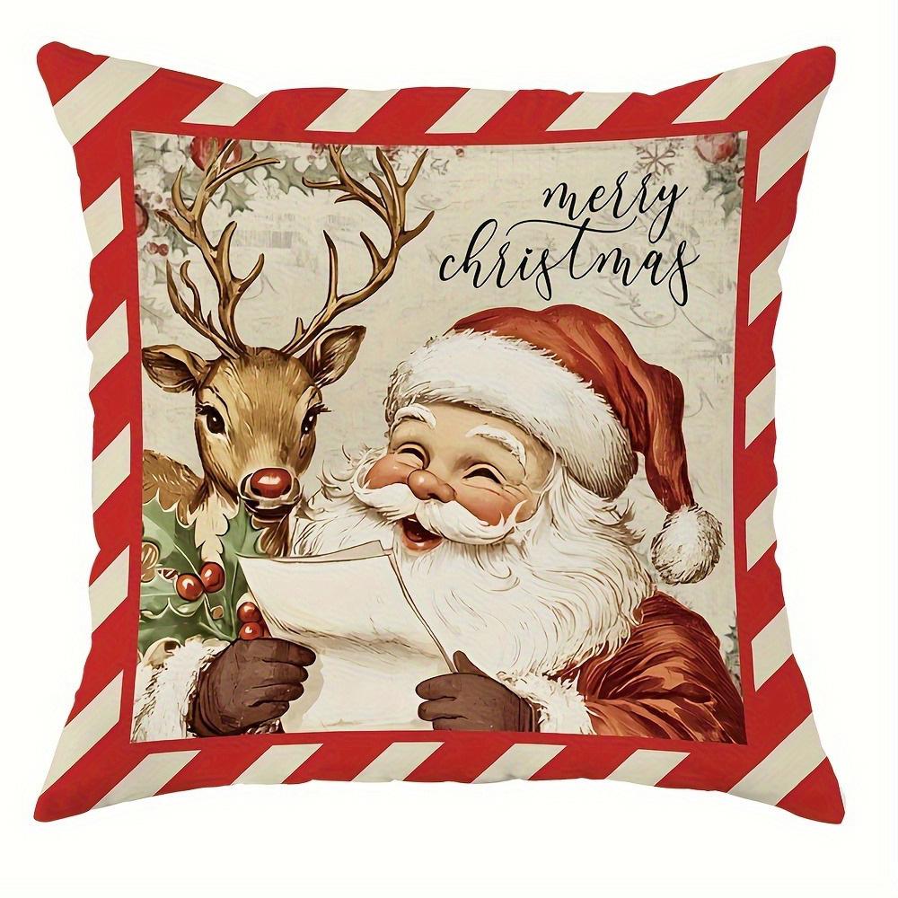 Christmas Pillowcases: Santa, Deer & Bell Designs for Festive Decor Sofa room cushion cover home decoration new year gift 16x16Inch
Christmas Pillowcases: Santa, Deer & Bell Designs for Festive Decor Sofa room cushion cover home decoration new year gift 16x16Inch