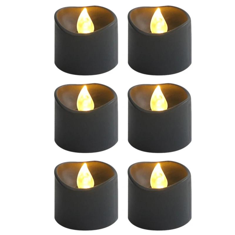 6/1PCS світлодіодні безполум яні свічки на батарейках Tealight Black Tea Candle Light для Хелловіна, дня народження, весільного декору 6PCS
6/1PCS світлодіодні безполум яні свічки на батарейках Tealight Black Tea Candle Light для Хелловіна, дня народження, весільного декору 6PCS